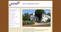 Desktop Screenshot of echo-hoergeraete.de