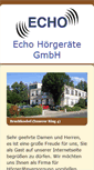 Mobile Screenshot of echo-hoergeraete.de